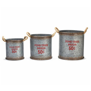 Cubo de cerveza helada de Metal con impresión personalizada con mango, maceta galvanizada cuadrada ovalada de 5L, tinas de bebidas para decoraciones navideñas - Product Image 4