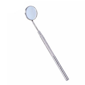 Papier miroir d'extension de cils en acier inoxydable de haute qualité Pince à épiler miroir de cils de couleur marron personnalisée - Product Image 4