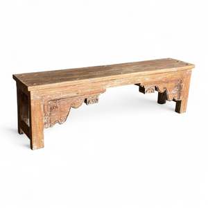 Banco de Madera de Estilo Rústico para Uso en Muebles del Hogar - Product Image 1