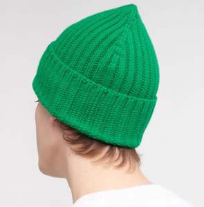 Gorro de calavera acanalado unisex personalizado con parche bordado y logotipo, gorro de punto con puños, gorro de hiedra, gorro blanco para hombre, gorros de lujo de invierno - Product Image 5