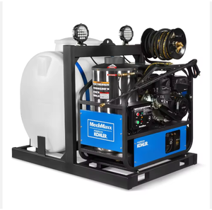 Nouvelle nettoyeuse haute pression à eau chaude 4000 PSI 4 GPM avec moteur à démarrage électrique, montée sur châssis avec réservoir de 175 gallons HPW40KT - Product Image 1