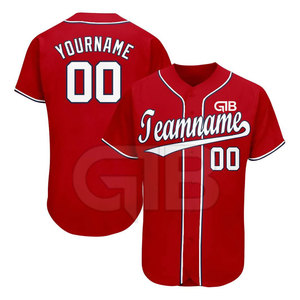 High Quality Quick Dry Breathable 100% Polyester Customizable <b>Baseball</b> Jersey Comfortable <b>Sets</b> - Product Image 1