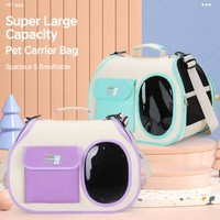 Sac de transport pour chat en gros, design capsule spatiale, grande capacité, respirant, pliable, portable, en tissu Oxford, pour chats jusqu'à 5 kg