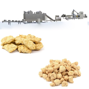 Línea de procesamiento de proteínas TVP de <span class=keywords><strong>soja</strong></span> y cacahuetes con motor de acero inoxidable Máquina de producción de doble tornillo de alta eficiencia - Product Image 1
