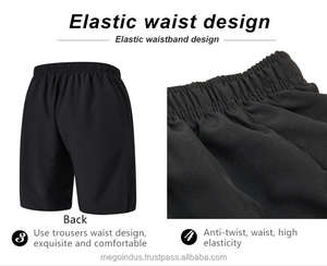 Men's Custom Sports Training Shorts Double <b>Layer</b> Gym Running Wear Solid Eco-Friendly Custom Gym Running Short Set for Men - Product Image 4