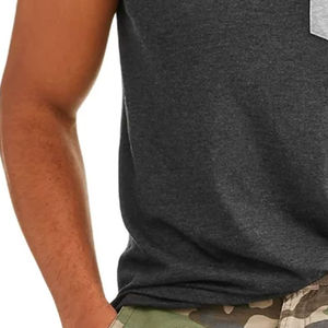 Nouveau gros personnalisé léger hommes débardeur coupe confortable chemise de gymnastique durable couleur unie OEM ODM disponible 100% coton - Product Image 5