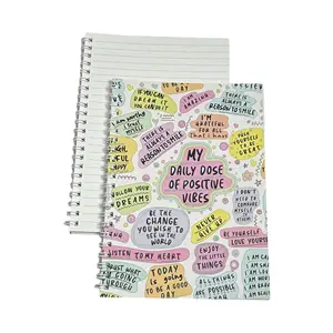 Notebook A5 Motivational Inspirational Comic Quotes Smile Yalla Design copybook Customized notebook with Unique Design