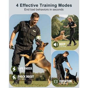 Collar Eléctrico para Perros Jugbow 4500FT, Impermeable IPX8, con Control Remoto y 4 Modos, Material Plástico, Collar de Adiestramiento con Descarga Eléctrica - Product Image 2