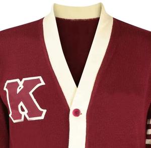 Cárdigan Unisex con Logotipo de Hermandad Bordado, Cuello en V, Poliéster/Algodón Suave, Invierno, Alta Calidad, Manga Regular, Transpirable, Secado Rápido - Product Image 2