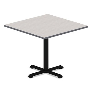 Alera ALETTSQ36WG 35.38 In. W X 35.38 In. D White/Gray <b>Square</b> Reversible Laminate Table Top for Conference Tables - Product Image 3