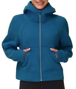 Sudadera con Capucha y Cremallera para Mujer, Chaqueta de Forro Polar, Sudadera Extra Grande, Chaqueta de Invierno, Estilo Moderno - Product Image 1