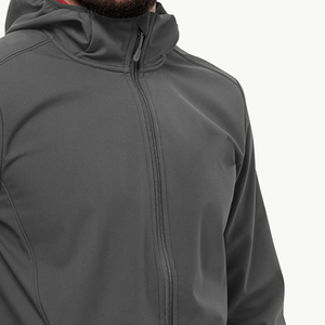 Custom Unisex Breathable Windproof Waterproof Zip-up Softshell <b>Jacket</b> New Winter Work Wear <b>Fleece</b> <b>Lining</b> Hooded Collar Outdoor - Product Image 5