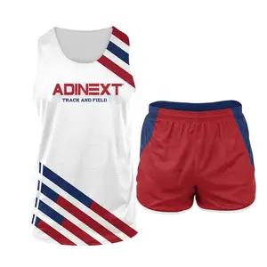 Hot Selling Latest Design Track & Field Uniform Customized Logo Printing Track & Field Uniform