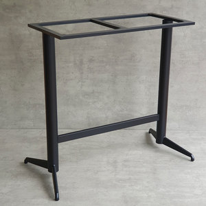 โต๊ะบาร์สไตล์อินดัสเทรียล ขาเหล็กคู่ ขนาด 120x60 ซม. เคลือบสีฝุ่น CHBCF029 - Product Image 2