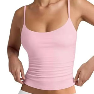Nouveau femmes Style bas col rond gilet réglable débardeur été haut sans manches de chine grande surface origines - Product Image 1