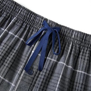 Ropa de dormir de algodón cepillado para hombre Pantalones de franela con forro polar logotipo personalizado pantalones cortos transpirables de estilo de marca de lujo - Product Image 6