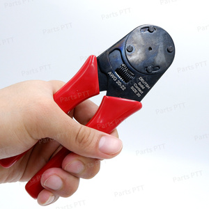 คีมย้ำสายไฟแบบท่อสีแดง/ดำ ขนาด 20-22AWG สำหรับย้ำขั้วต่อสายไฟ - Product Image 2