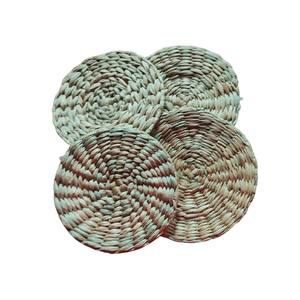 Sous-verres ronds en rotin tissé à la main avec support Poterie Hôtel Table Jute Coaster Haute Vente Qualité Design Moderne - Product Image 3
