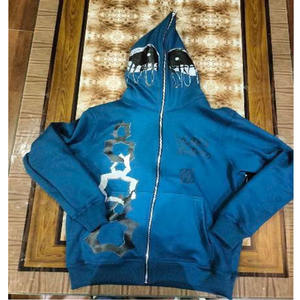 Ensemble de sweat-shirts en coton lourd pour hommes, sweat-shirt ample et court, logo imprimé à l'écran, coupe régulière, pantalon évasé, ensemble de survêtement deux pièces - Product Image 4