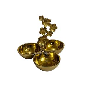 Nouvellement lancé moderne minimaliste 3-Section écrou bol plateau de service en métal pour la maison cuisine décoration chocolat bol de service - Product Image 2