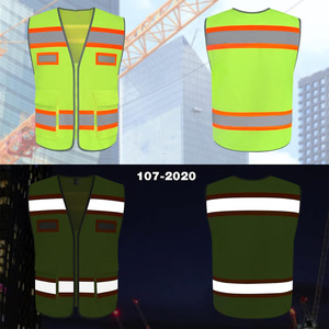 Chaleco reflectante con certificación CE Night Hi Vis Yellow Security Ropa de seguridad laboral Ropa DE TRABAJO - Product Image 6