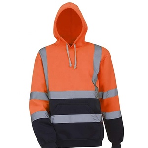 Sudaderas reflectantes de alta visibilidad para hombre, ropa de trabajo reflectante, chaqueta de seguridad para ciclismo, Invierno - Product Image 1
