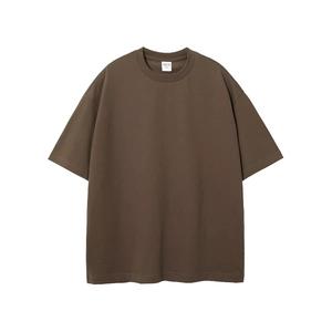 Custom Men's Blank <b>Box</b> Cut Tee Shirt 250 300 Gsm Heavyweight 100% Cotton TShirt Oversize <b>Drop</b> Shoulder Boxy Fit Crop T-shirt Men - Product Image 2