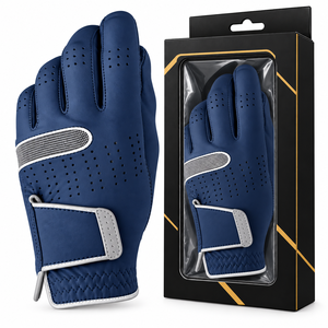 Poignées de golf en cuir Cabretta pour gaucher, design personnalisé, logo sur mesure, antidérapantes, matière respirante, emballage personnalisé disponible. - Product Image 5