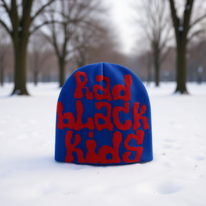 Gorro Azul con Diseño de Gráficos Radiales - Product Image 3