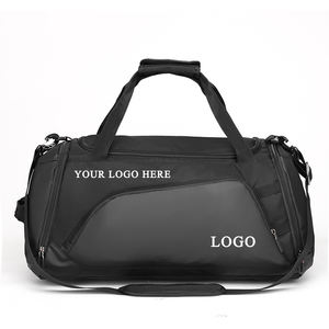 Bolsa de Gimnasio Impermeable Unisex de Gran Capacidad con Logotipo Personalizado, Bolsa Deportiva con Separación para Ropa Seca y Mojada, Bolsa de Viaje con Correa para el Hombro - Product Image 1