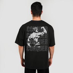 T-shirt de sport à col roulé et manches courtes personnalisé 2026, haute qualité, 100 % coton, OEM ODM, écologique, mode décontractée pour hommes - Product Image 4