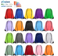 Sac à dos à cordon en nylon et polyester personnalisé avec cordon de sublimation imperméable pour salle de sport logo personnalisé
