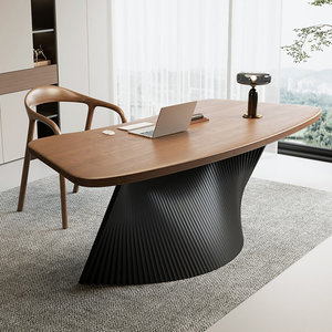 Luellen Rectangular <b>Solid</b> <b>Wood</b> Writing <b>Desk</b> for Bedroom Office Computer Workstation for Executives & Managers - Product Image 2