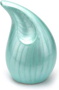 La urna de cremación para adultos con gota de lágrima grabada más vendida para cenizas, urna funeraria decorativa, ala de mosca, urna Rosa grabada - Product Image 3