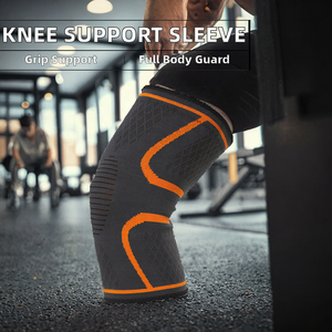 Genouillère de compression légère et respirante en nylon et spandex épais avec logo OEM pour basketball et baseball - Product Image 2