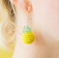 Embroidered <b>Fabric</b> & Bead Earrings Custom Multi-<b>Beaded</b> Earrings Women Festive Party Jewelry At Best Price <b>Beaded</b> Earrings - Product Image 6