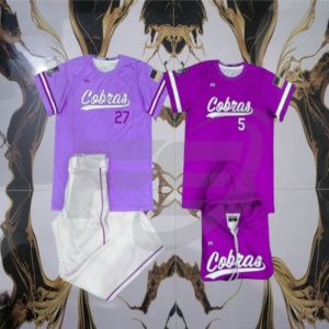 Conjunto de uniforme de béisbol y softbol para jóvenes/adultos con impresión personalizada de alta calidad, ropa informal de punto de diseño múltiple de talla grande, calor corto - Product Image 2