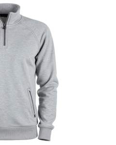 <b>Men</b> <b>Quarter</b> <b>Zip</b> <b>Fleece</b> Sweatshirt Warm Casual Pullover Long Sleeve Soft Cotton Blend Top Winter Wear OEM Custom Logo Available - Product Image 3