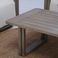 Mesa de Comedor de Madera de Teca Sólida para Hotel o Uso en Interiores, Estilo Minimalista, Muebles Duraderos para Comedor