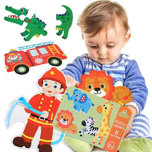 32 pièces de puzzle éducatif en bois et en plastique, jouet pour bébés - Product Image 2