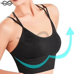 Sujetadores deportivos con espalda cruzada, sujetadores cortos con tiras acolchadas, entrenamiento de Yoga, Fitness, actividades de bajo impacto, cómodo, elegante, soporte activo - Product Image 3