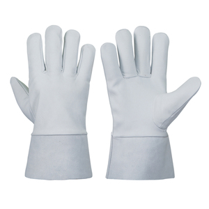 ถุงมือกันความร้อนสำหรับงานเชื่อมเชื่อมโพลีเอสเตอร์สีขาวทนทานต่อความร้อนในการทำงาน - Product Image 4