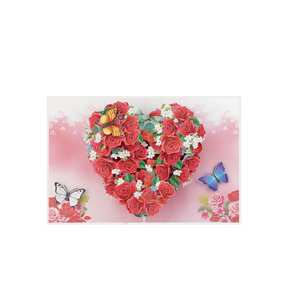 Carte Pop Up 3D Heart Rose Valentine Cadeau fait main du fabricant vietnamien - Product Image 3