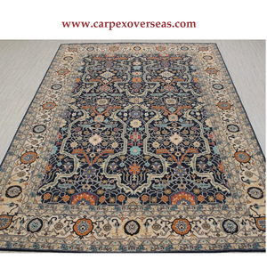 พรมขนสัตว์เปอร์เซียนุ่มหรูหราขนาดใหญ่แบบแฮนด์เมดแท้ไม่ลื่นสามารถใส่กลับด้านได้สำหรับตกแต่งบ้าน - Product Image 1