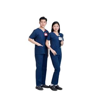 Ensemble de blouses médicales unisexe 52% coton 45% polyester 3% élasthanne Tissu WFX-CVC Détection des aiguilles FMF En stock pour les médecins - Product Image 2