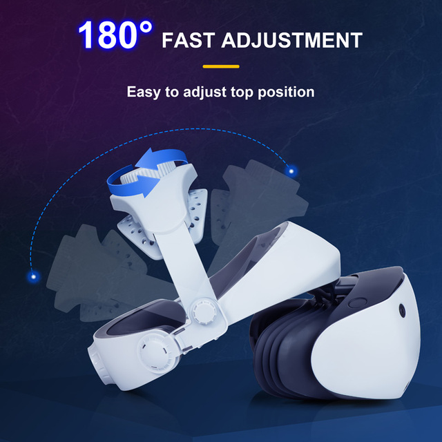 PlayStation VR2 Elite Headband by DEVASO Glasses-Friendly, Lightweight, and Comfortable VR Accessory