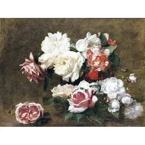 FLORES INCREÍBLES Cocina Baño Accent Tile Mural 8x6 Wall Backsplash Diseño floral intrincado para una decoración elegante - Product Image 1