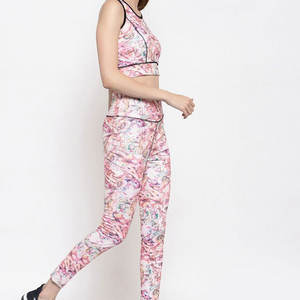 Gym de haute qualité vente directe d'usine femmes Sublimation Yoga ensemble vêtements de sport sans couture femmes Sublimation Yoga ensemble pour la vente en ligne - Product Image 2