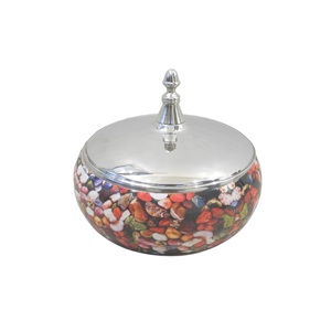 Marmite à fondue pour les tables de réception de mariage, pour servir des plats, salle à manger, ustensiles de cuisine, restaurant, émail imprimé, stockage alimentaire - Product Image 6
