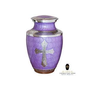 โกศเผาศพแกะสลักด้วยมือสำหรับขี้เถ้าของมนุษย์ทำด้วยเงินฝังอนุสรณ์สำหรับมนุษย์ - Product Image 5